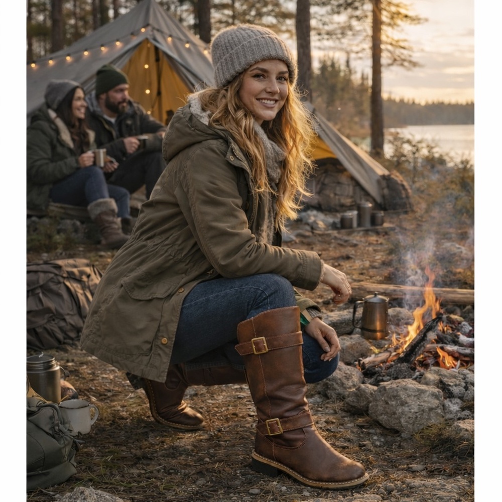 Patagonia Women's Chestnut Leather Side Zip THATCHER Boot